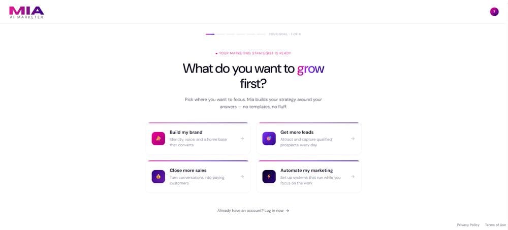 MIA interface preview