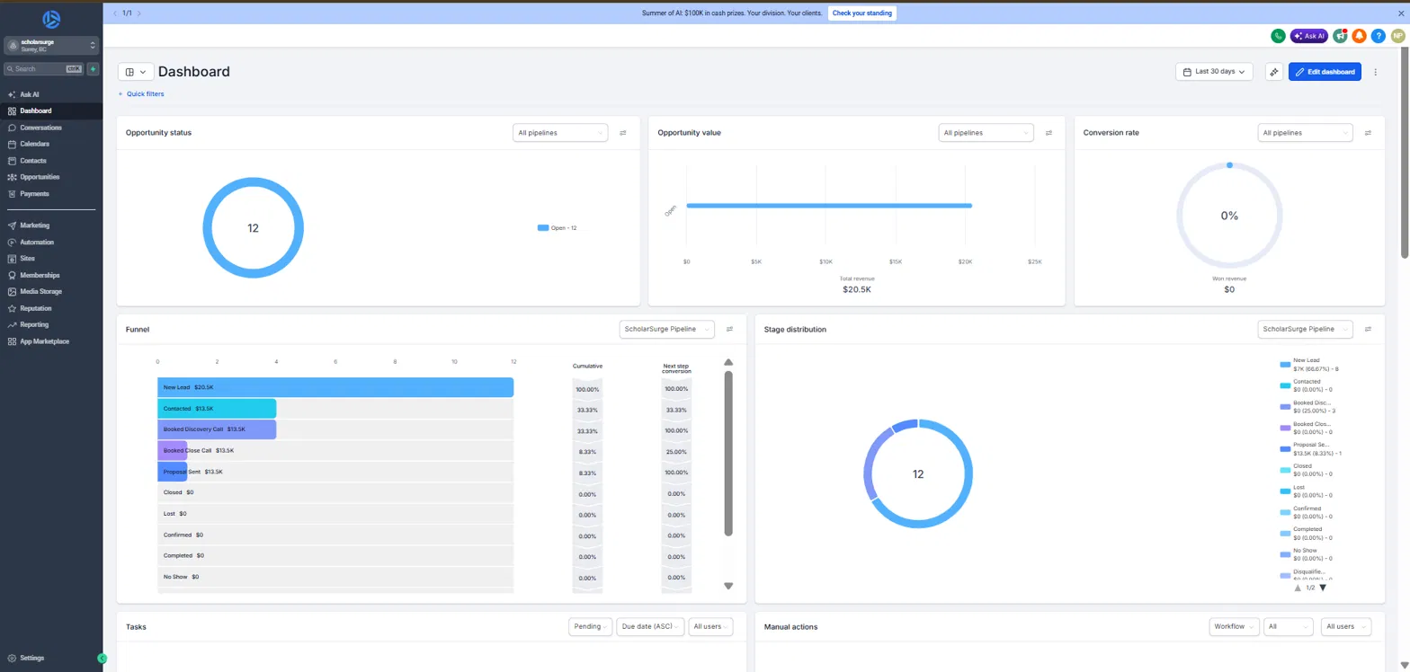 ScholarSurge interface preview